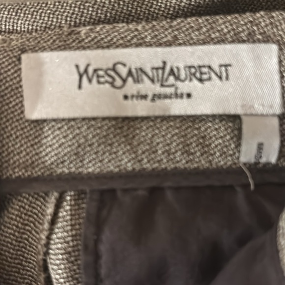 YVES SAINT LAURENT WOOL/SILK PANTS - Picture 7 of 11
